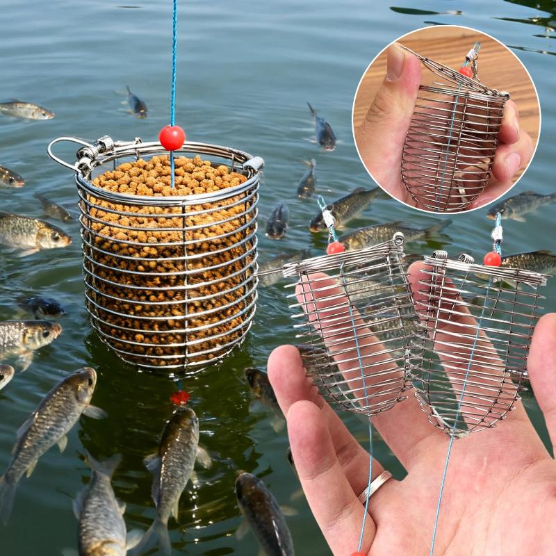 Best Equipment For Fishing - مجموعة أقفاص طُعم صيد الأسماك بطول