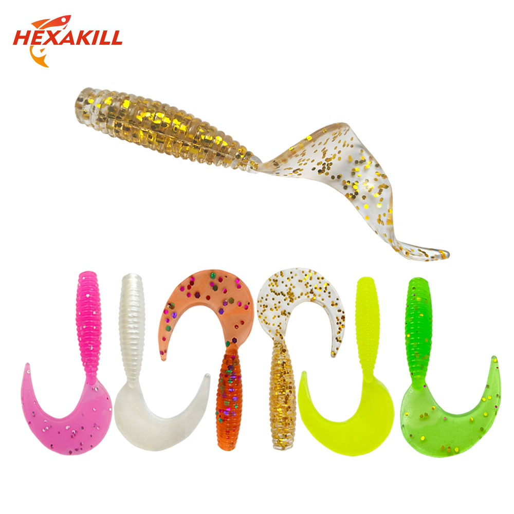 Fishing Equipment For Trout - 50 قطعة طعم صيد ناعم بذيل