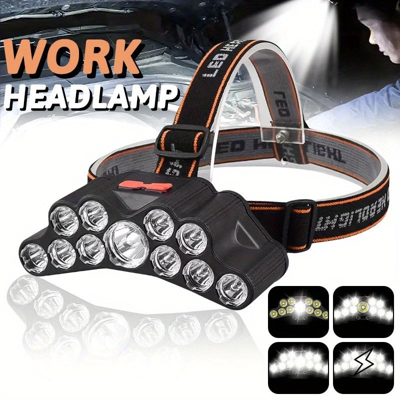 Fishing Headlamp - 11 LED كشافات ضوء قوي رئيس