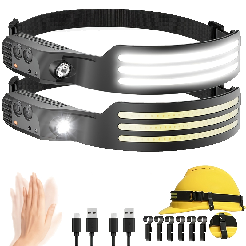 Fishing Headlamp - مصباح رأس LED قابل لإعادة الشحن
