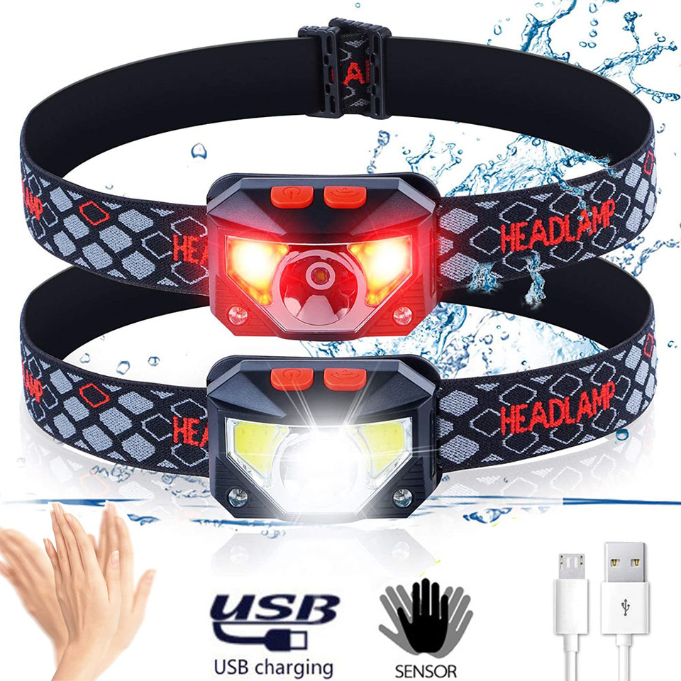 Fishing Headlamp - مصباح أمامي LED بـ 8 أوضاع