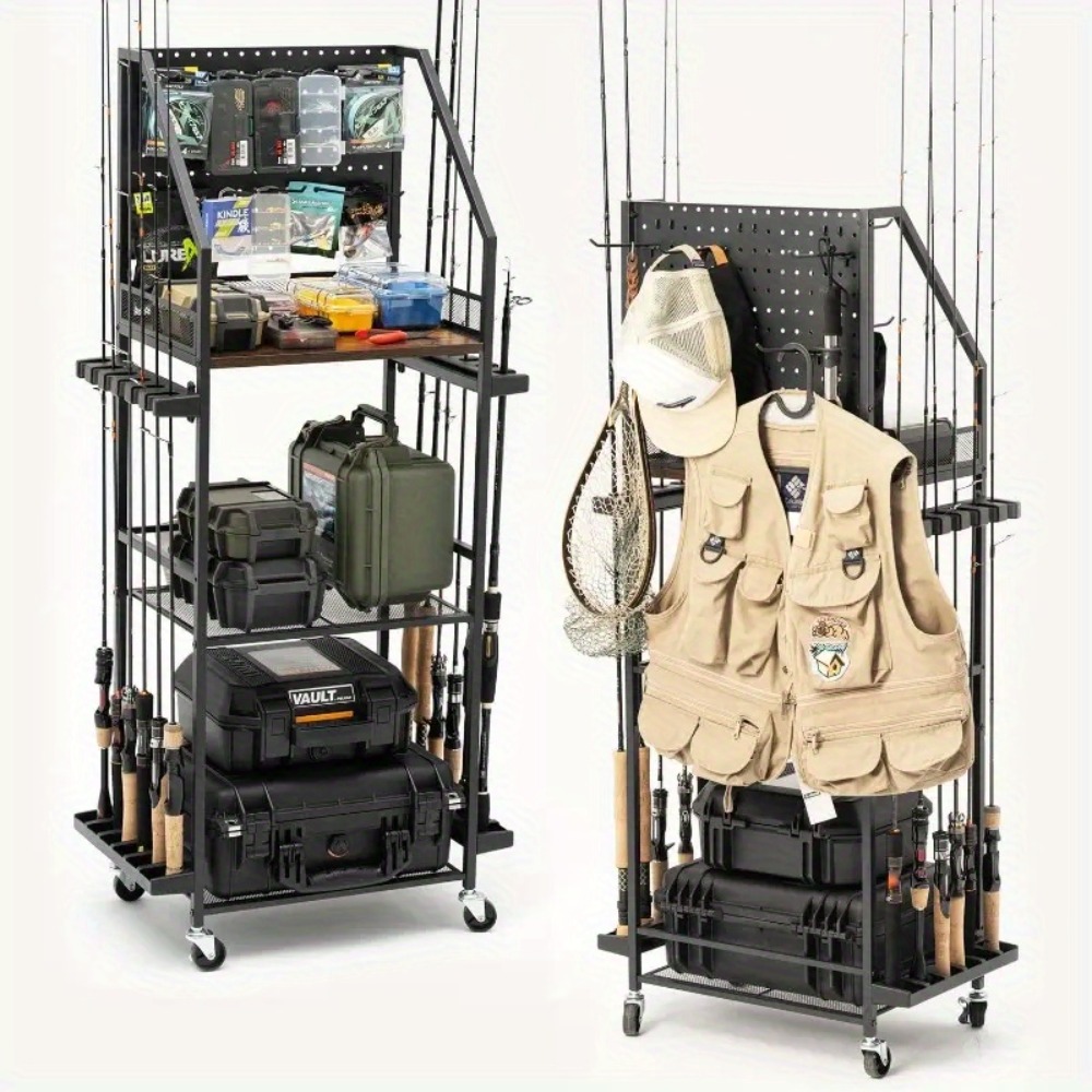 Fishing Equipment Basics - حاملات قصبات الصيد للجراج، حاملات لـ
