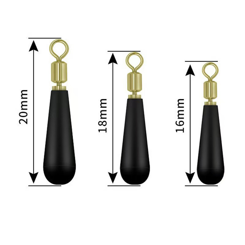 Fishing Equipment For Trout - حامل عوامة معدني دوار مطاطي مضاد