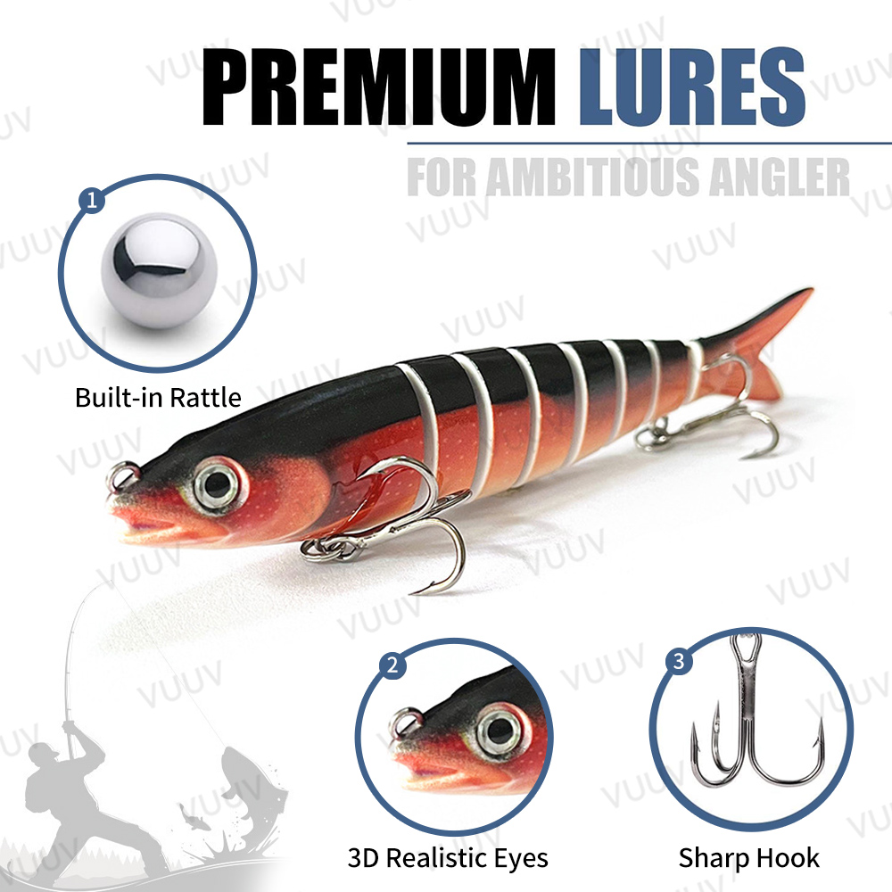 10 قطع من طعوم الصيد متعددة ال - مراجعة Fishing Equipment For Trout وسعره