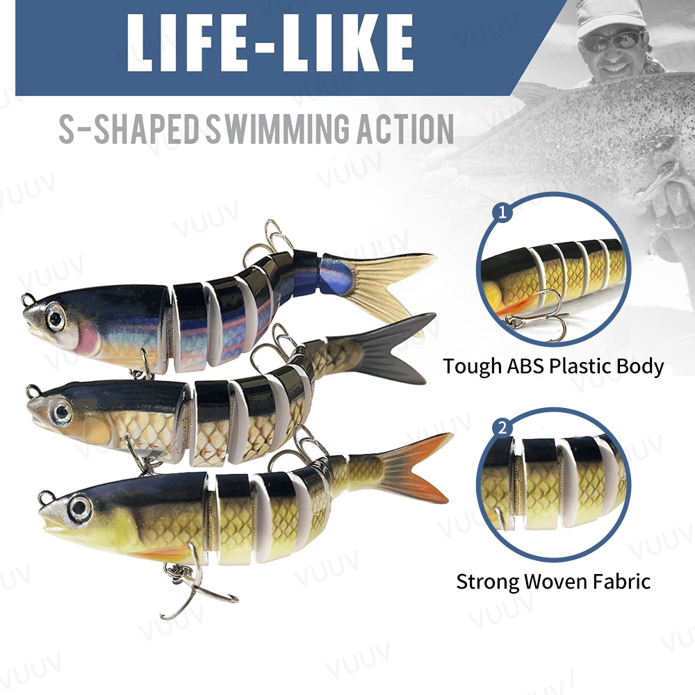 10 قطع من طعوم الصيد متعددة ال - مراجعة Fishing Equipment For Trout وسعره