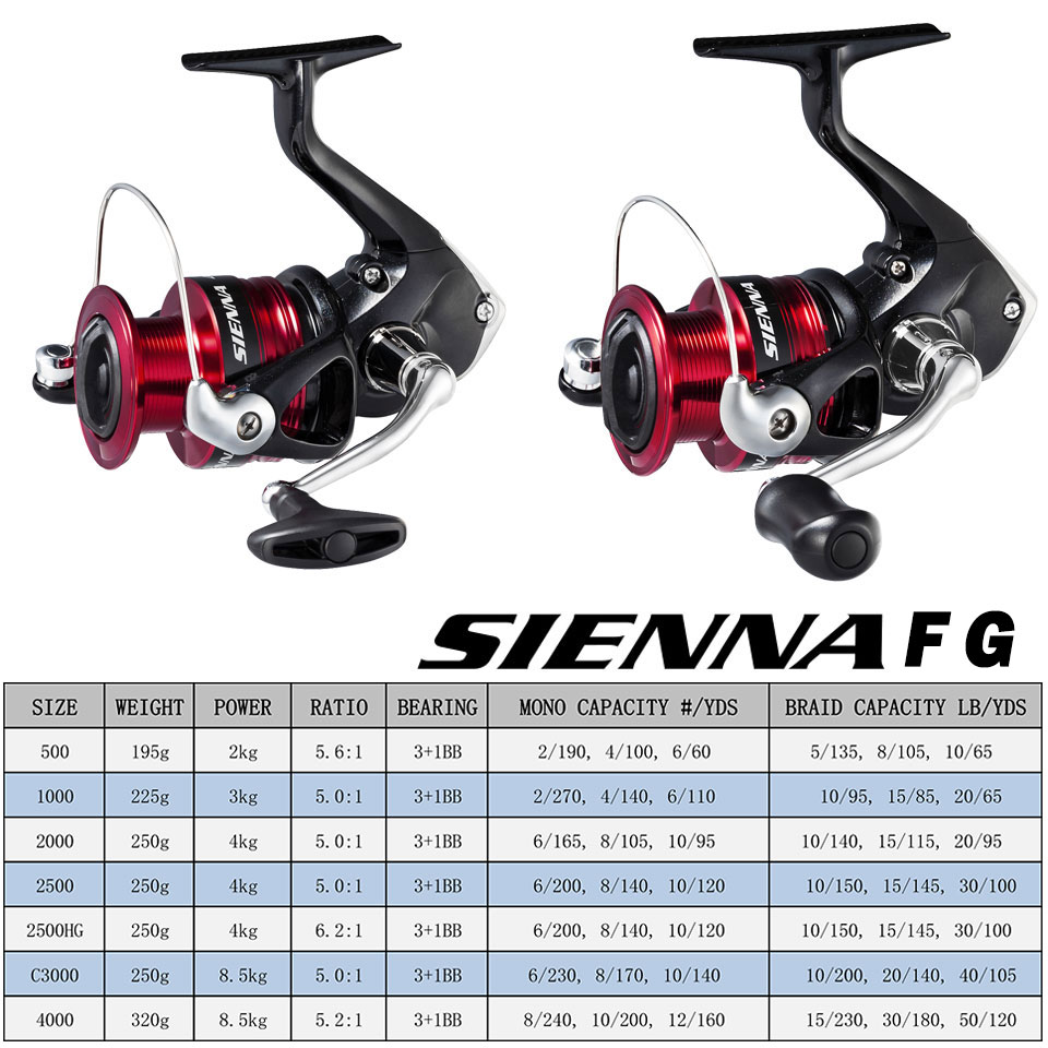 بكرة صيد دوارة من SHIMANO SIEN - مراجعة Fishing Equipment Daiwa وسعره