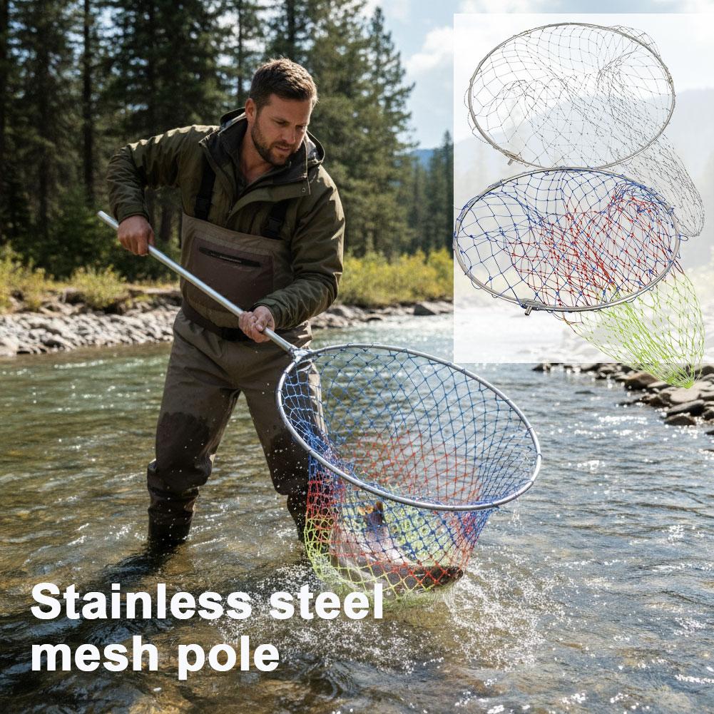شبكة صيد قابلة للطي 40 سم 50 س - مراجعة Fishing Net وسعره