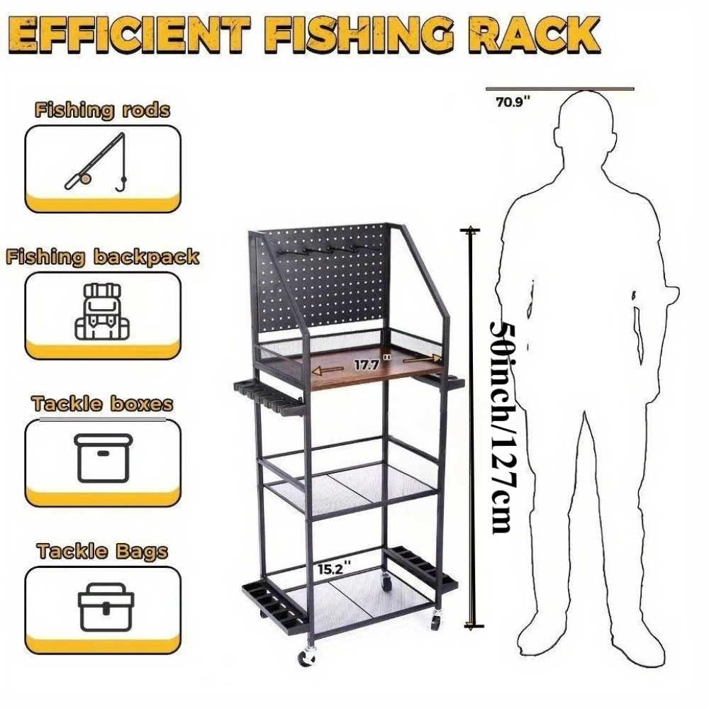 حاملات قصبات الصيد للجراج، حام - مراجعة Fishing Equipment Basics وسعره