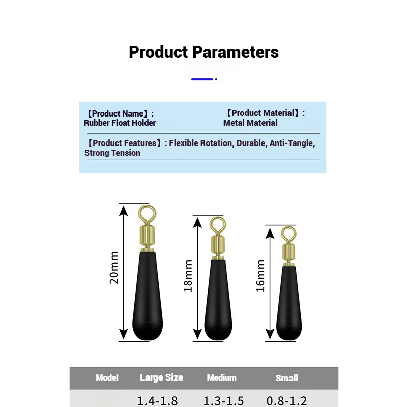 حامل عوامة معدني دوار مطاطي مض - مراجعة Fishing Equipment For Trout وسعره